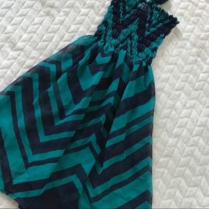 Chevron print swim Coverup